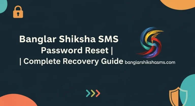 Banglar Shiksha SMS Password Reset