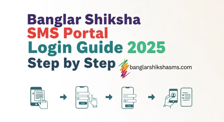 Banglar Shiksha SMS Portal Login