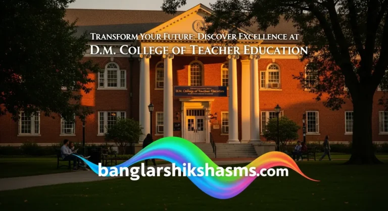 Transform Your Future: Discover Excellence at D.M. College of Teacher Education